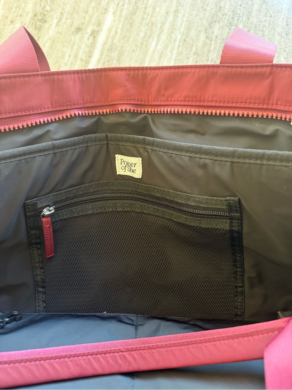 Athleta Wine Red Tote Bag - Picture 2 of 8